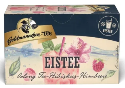 Goldmännchen Tea Iced Tea Oolong Tea Hibiscus-Raspberry 20 x 1,5g porcji na filiżankę